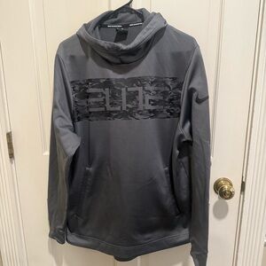 Nike Dri-FIT Therma ELITE Basketball Hoodie in Gray Sz Large